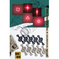 FMA PEQ Laser Pattern Generator Caps Gen2, 5 Patterns - Black