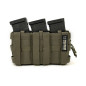 WAS Triple Snap MAG Molle Utility Pouch (AR15 / AK) - Ranger Green