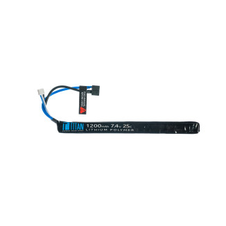 Li-Pol Battery TITAN 7,4V 1200mAh, 25C (T-Dean) - Stick (AK)