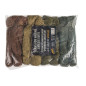 HELIKON GHILLIE FIBER YARNS Camouflage Kit – Woodland