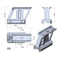 VO 1,5" profilú CANTILEVER T1 / Maverick RIS emelőcső-tartó – fekete VO 1,5" profilú CANTILEVER T1 / Maverick RIS emelőcső-tartó – fekete
