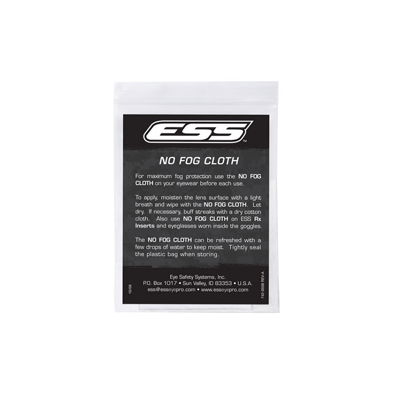 ESS NO FOG Cleaning Cloth for Glasses - Black