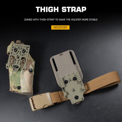 WoSporT 6354 DO Holster Glock 17 with X300 Flashlight, RH – Multicam