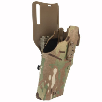 WoSporT 6354 DO Holster Glock 17 with X300 Flashlight, RH – Multicam
