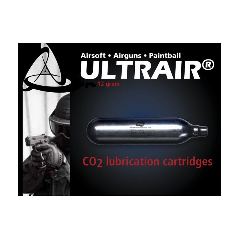 ASG CO2 Cartridge with Silicone ULTRAIR 12g - 1 Piece