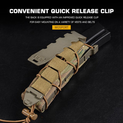 WoSporT TIGER típusú SMG-tár MOLLE-táska – Ranger Green | ANAREUS