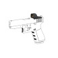 VO FRENZY 1x16x21 Glock MOS vörös pontos célzó – fekete