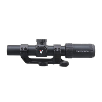 VictOptics LPVO Riflescope S6 1–6x24 + One-Piece Mount - Black