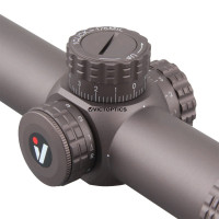 VictOptics LPVO S6 1–6x24 távcső + egyrészes rögzítő – barna
