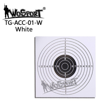 WoSporT 100 darabos edzőcél-lap szett, 140 × 140 mm – fehér