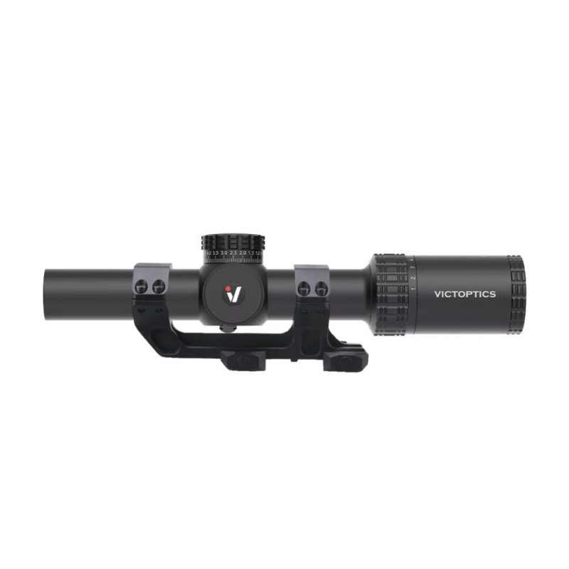 VictOptics LPVO S10 1–10x24i távcső száloptikával + egyrészes rögzítő – fekete