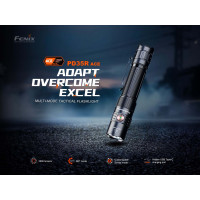 FENIX Rechargeable LED Flashlight PD35R ACE, 2000 lm  - Black