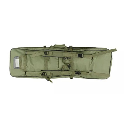 Két gépkarabélyt befogadó táska – 65 és 96 cm – olajzöld