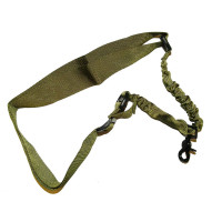 Tactical 1-point bungee sling, Olive - 1 carbine