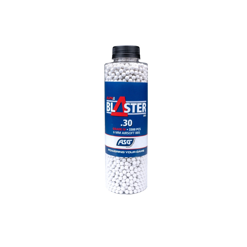 ASG ALPHA Blaster BBs 0,30g, 3300 BBs - White