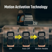 OLIGHT Osight K vörös pontos célzó, RMSc rögzítőalappal – fekete | ANAREUS