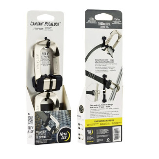NITE IZE CamJam™ HookLock™ rögzítőpánt (2 db-os csomag) – ezüst