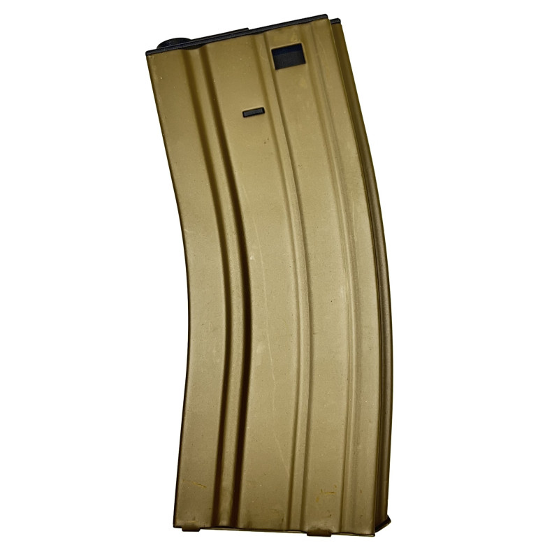 DA Metal Magazine for 130 BBs M4/M16, Mid-Cap - Tan DA Metal Magazine for 130 BBs M4/M16, Mid-Cap - Tan