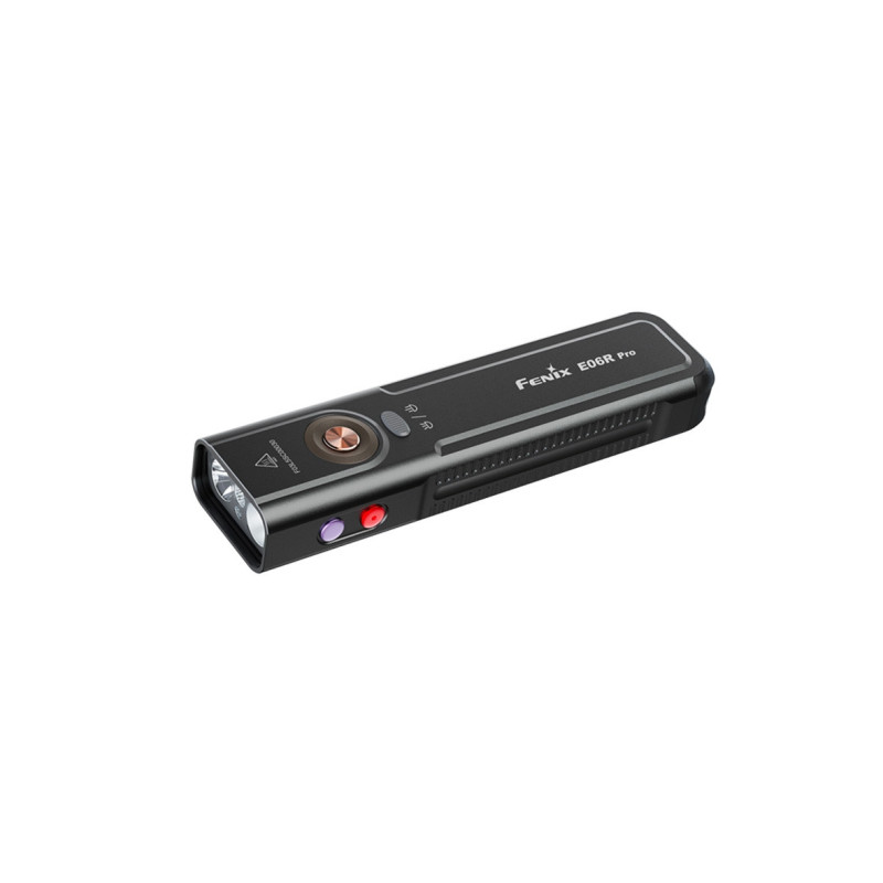 FENIX E06R PRO Rechargeable EDC Emergency Flashlight - Black FENIX E06R PRO Rechargeable EDC Emergency Flashlight - Black