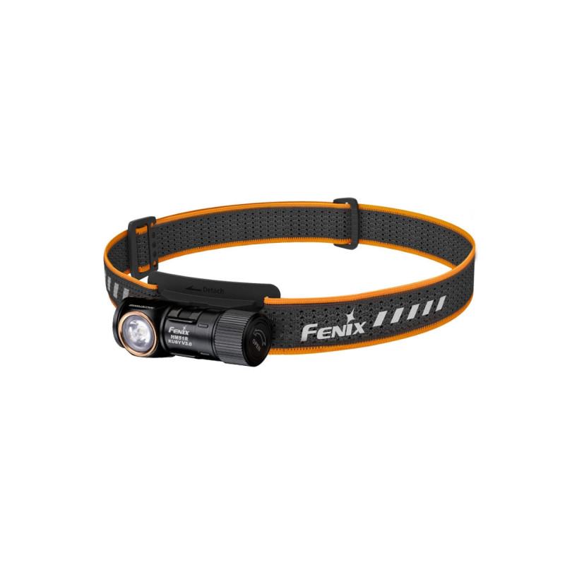 FENIX HM51R Ruby V3.0 újratölthető fejlámpa, 860 lm – fekete/narancssárga