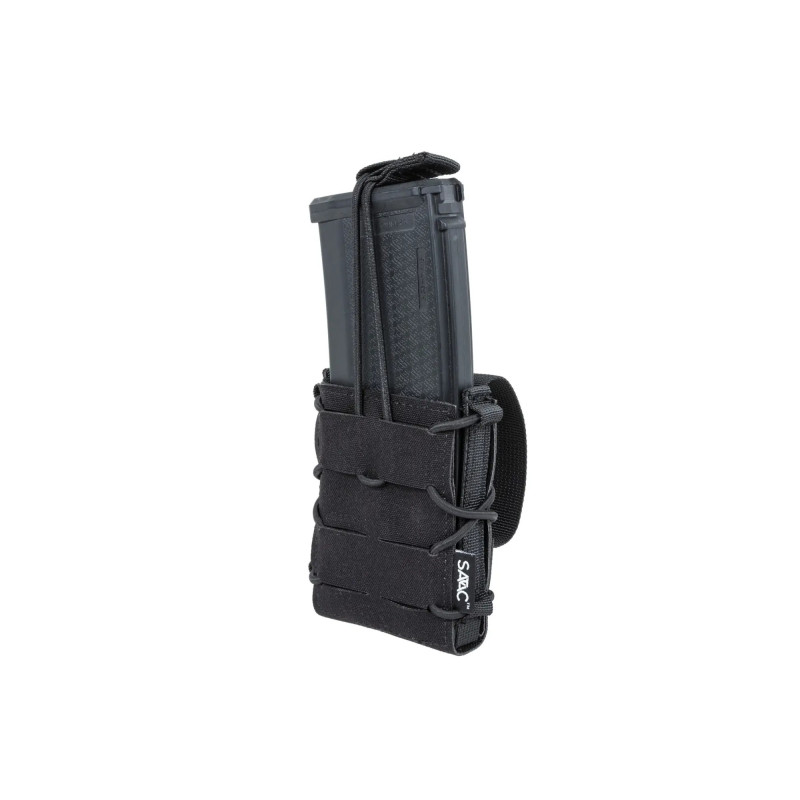 SATAC nyitott MOLLE-táska M4 / AK airsoft-tárhoz – fekete SATAC nyitott MOLLE-táska M4 / AK airsoft-tárhoz – fekete