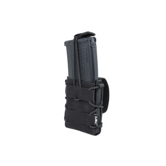 SATAC nyitott MOLLE-táska M4 / AK airsoft-tárhoz – fekete