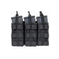 SATAC nyitott MOLLE-táska 3 db M4/AR15-es tárhoz – fekete