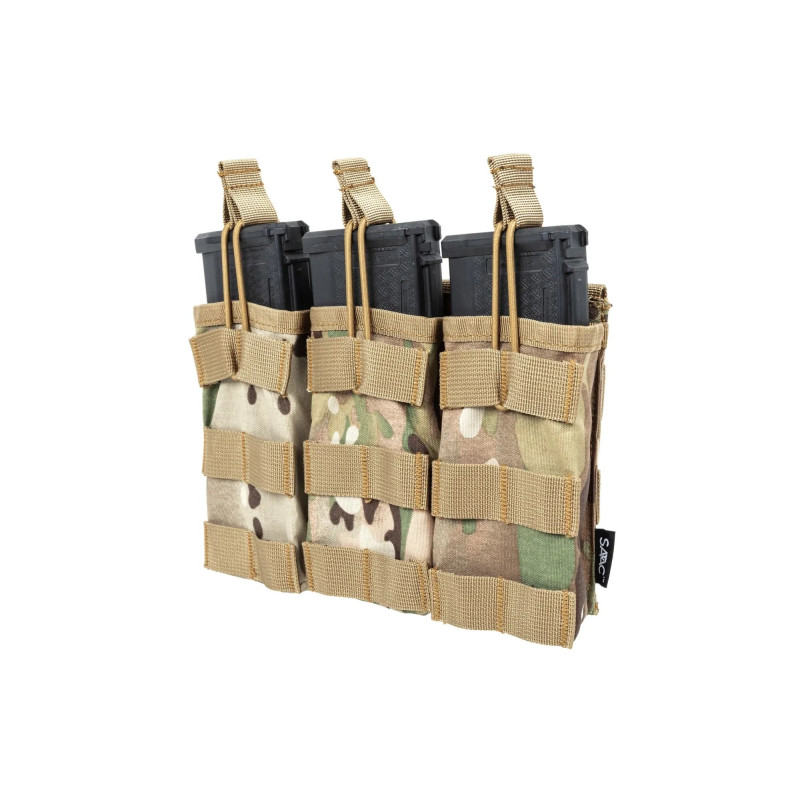 SATAC nyitott MOLLE-táska 3 db M4/AR15-es tárhoz – MC