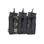 SATAC nyitott MOLLE-táska 3 db M4/AR15-es tárhoz – MC Black