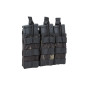 SATAC nyitott MOLLE-táska 3 db M4/AR15-es tárhoz – MC Black