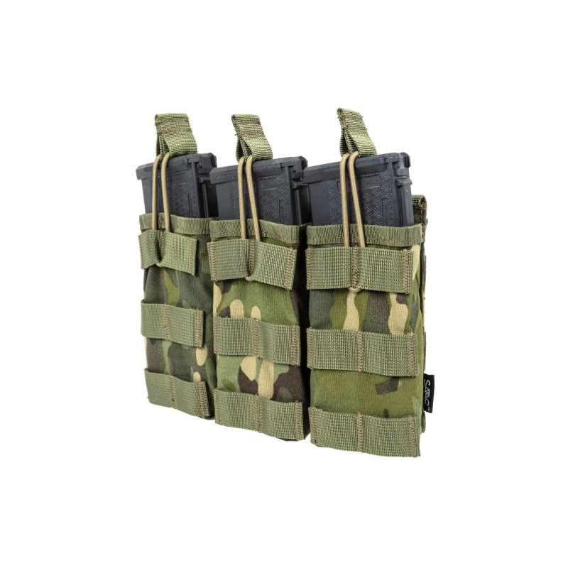 SATAC nyitott MOLLE-táska 3 db M4/AR15-es tárhoz – MC Tropic
