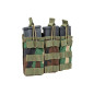 SATAC nyitott MOLLE-táska 3 db M4/AR15-es tárhoz – Woodland