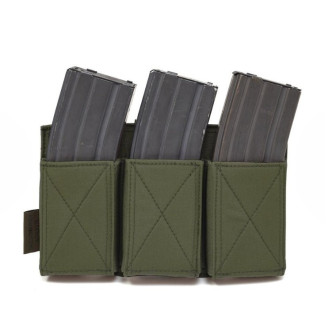 Warrior Elastic M4 / AR15 3 Rifle Magazine MOLLE Pouch – OD | ANAREUS