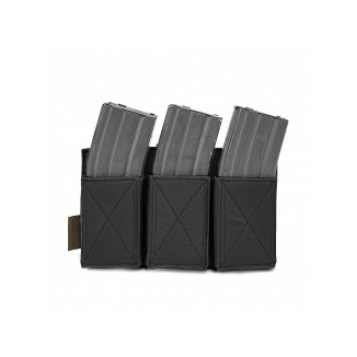 WAS Triple Elastic M4 / AR15 Rifle Magazine MOLLE Pouch – BK | ANAREUS