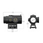 VO PARAGON 4×24 MINI Prism Scope with RUM™ HC Mount – Black VO PARAGON 4×24 MINI Prism Scope with RUM™ HC Mount – Black