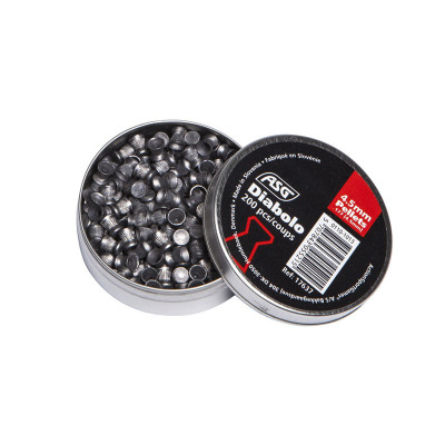 ASG ólomgolyós légpuska-lövedék DIABOLO 4,5 mm, 200 darab – szürke