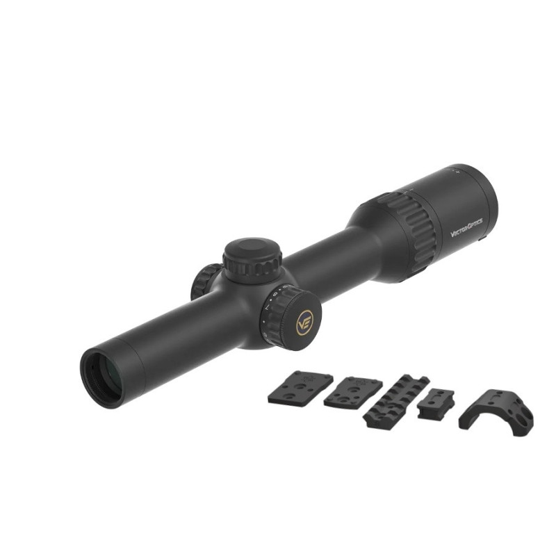 VO LPVO Riflescope CONTINENTAL X8 1–8×24 ED Fiber SFP with X-ACCU Mount – Black