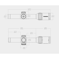 Vector Optics LPVO CONTINENTAL X8 1–8×24 ED Fiber SFP X-ACCU rögzítéssel