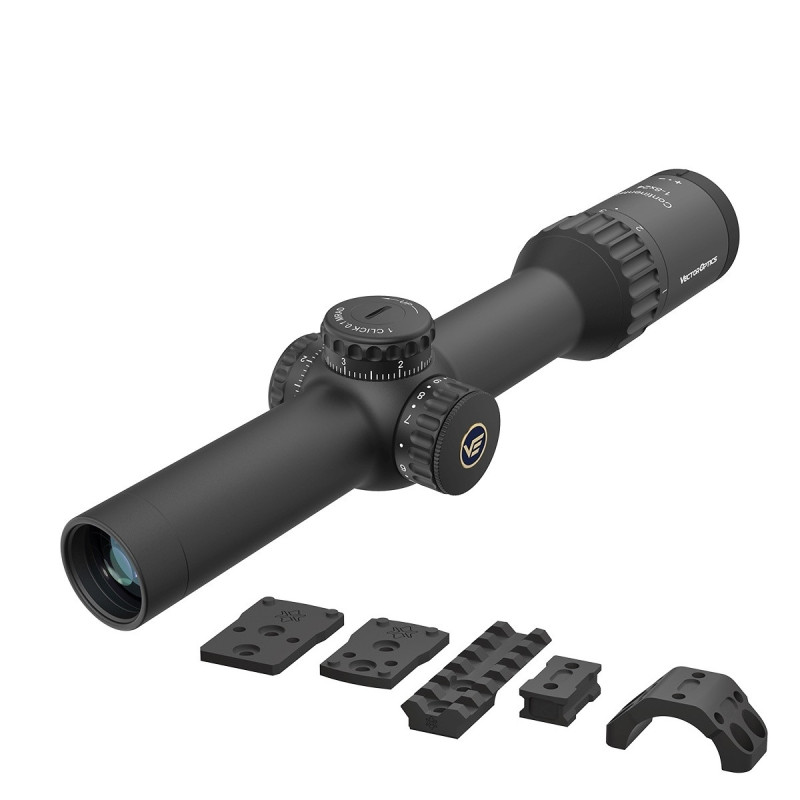 VO CONTINENTAL X8 1-8×24 ED TACTICAL SFP LPVO távcső X-ACCU rögzítéssel – fekete