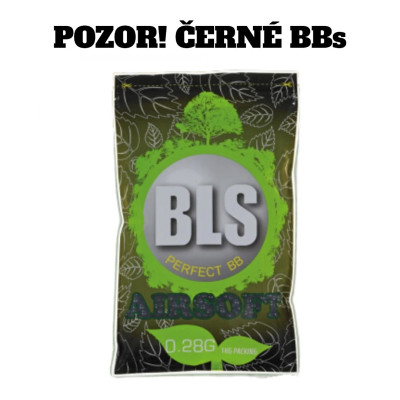 BLS BIO Airsoft Pellets 0.28g, 3500 BBs (Bag) - Black