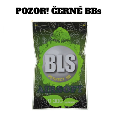 BLS BIO Airsoft-golyók 0,30 g, 3300 db (zsák) – fekete