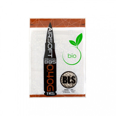 BLS BIO UH Airsoft Pellets 0.40g, 2500 BBs (Bag) - White