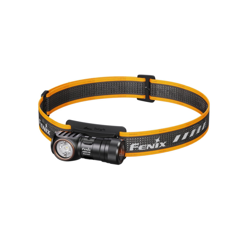 FENIX HM53R Garnet Rechargeable Headlamp – Grey / Orange