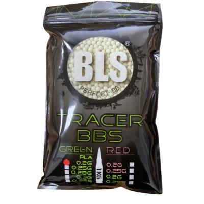 BLS BIO TRACER Airsoft Pellets 0.20g, 5000 BBs (Bag) - Green
