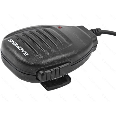 Külső hangszóró mikrofonnal Baofeng rádiókhoz, Kenwood 2-pólusú – fekete