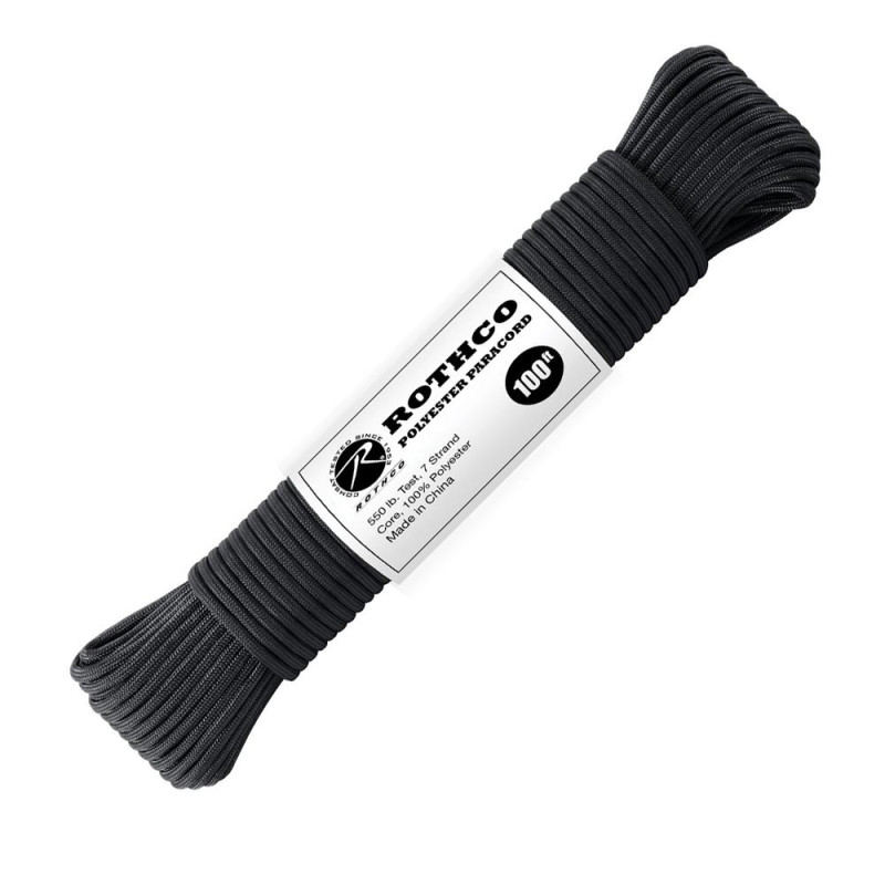 Paracord 30 m – fekete Paracord 30 m – fekete