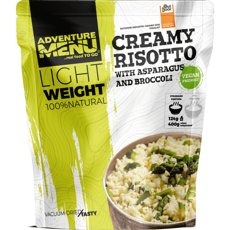 Adventure Menu Lightweight Vegan Creamy Risotto with Asparagus (400 g) Adventure Menu Lightweight Vegan Creamy Risotto with Asparagus (400 g)