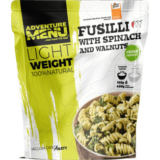 Adventure Menu Könnyű vegán fusilli spenóttal és diófélékkel (400 g)