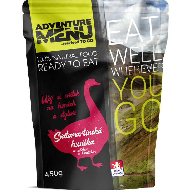Adventure Menu MRE Szent Márton-i liba gombóccal és káposztával (450 g) Adventure Menu MRE Szent Márton-i liba gombóccal és káposztával (450 g)
