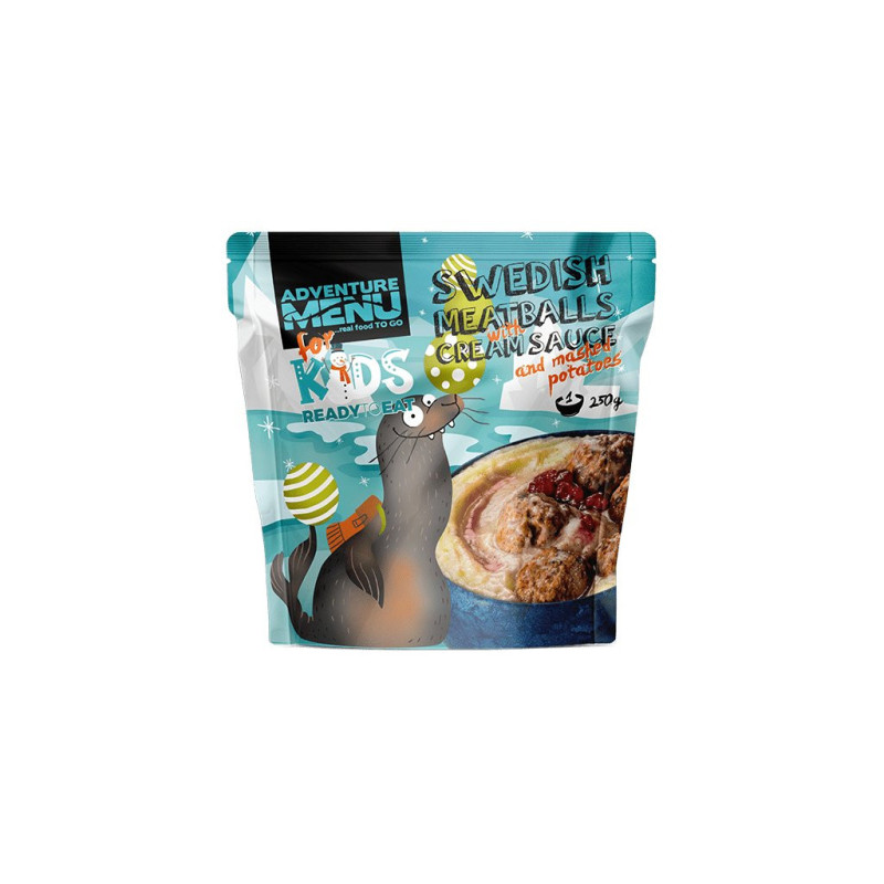 Adventure Menu KIDS Swedish meatballs with mashed potatoes (250 g) Adventure Menu KIDS Swedish meatballs with mashed potatoes (250 g)